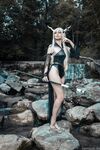 Enchanted Forest Seductress: A Fantasy Cosplay Adventure
